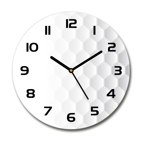 Round wall clock Background hexagon