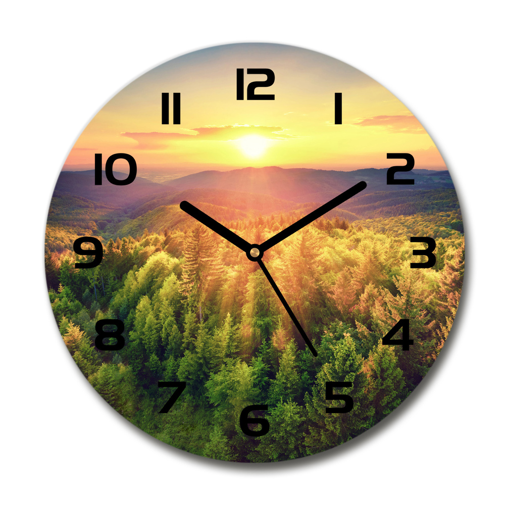 Round wall clock West forest