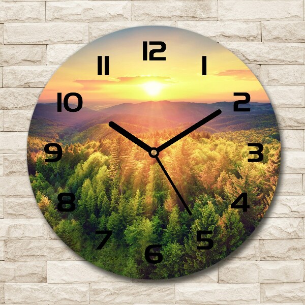 Round wall clock West forest