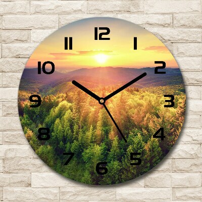 Round wall clock West forest