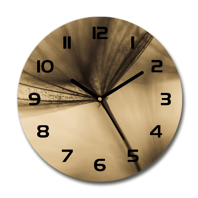 Round wall clock Dandelion seed