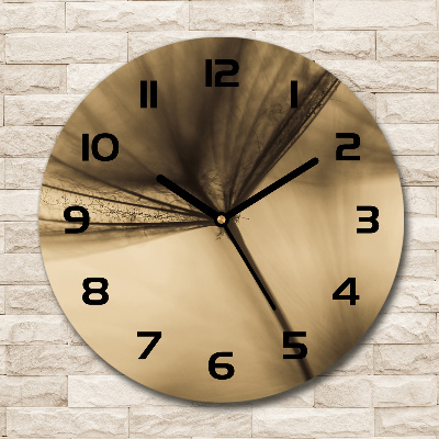 Round wall clock Dandelion seed