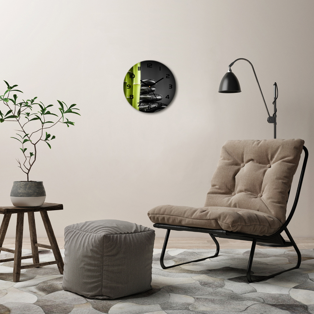 Round wall clock Bamboo