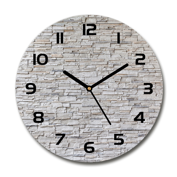 Round wall clock Stone wall