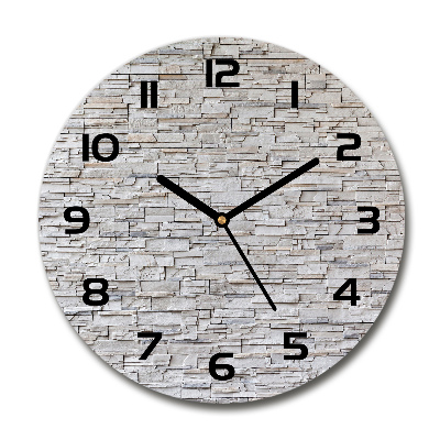 Round wall clock Stone wall