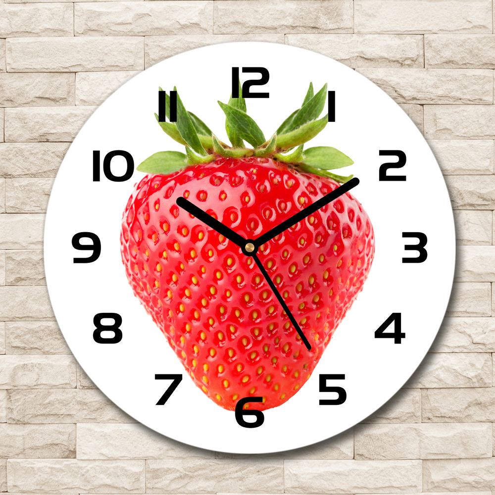 Round wall clock Strawberry