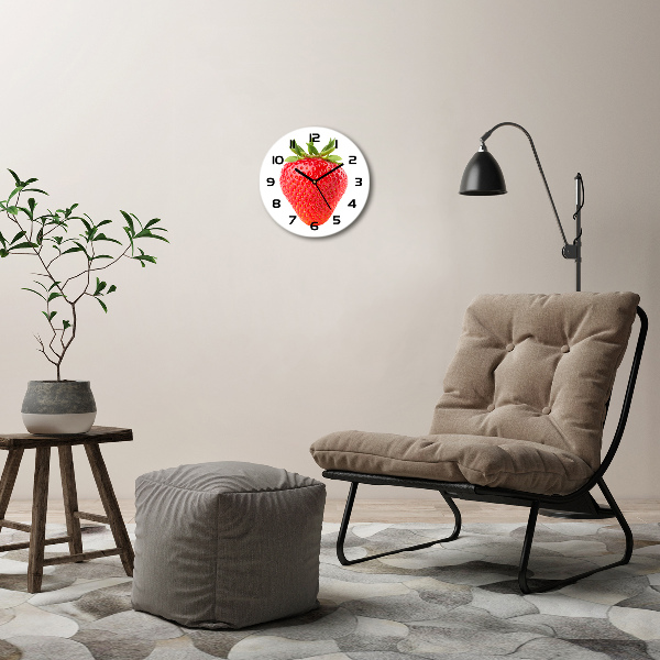 Round wall clock Strawberry