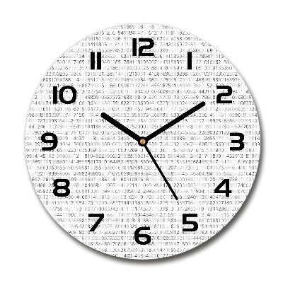 Round wall clock Binary code