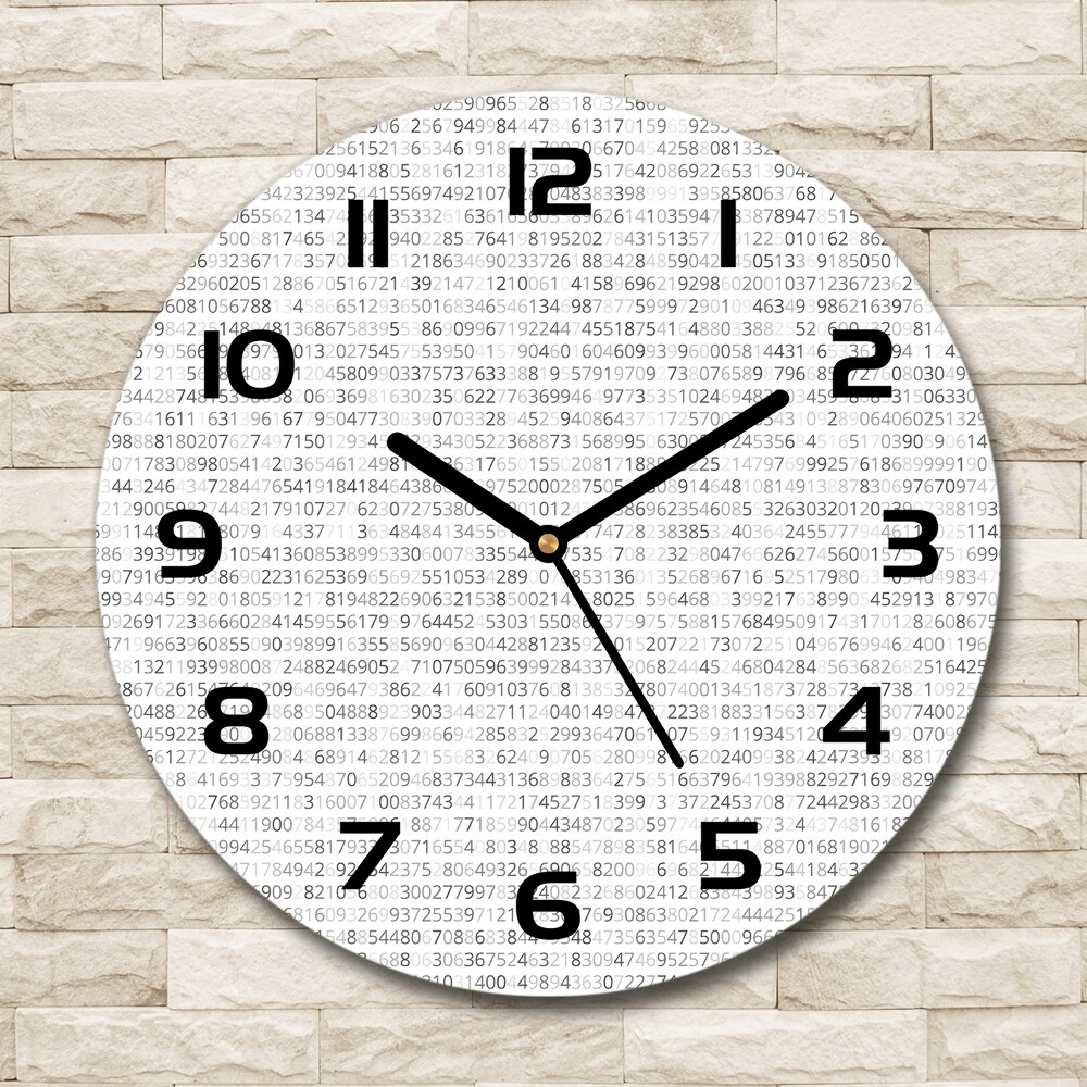 Round wall clock Binary code