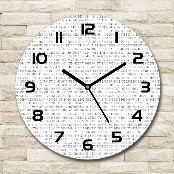 Round wall clock Binary code