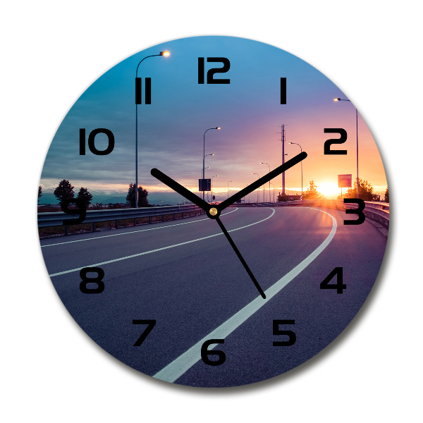 Round wall clock highway