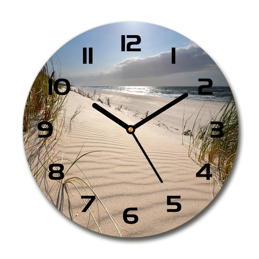 Round wall clock Mrzeżyno beach