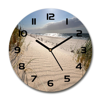 Round wall clock Mrzeżyno beach