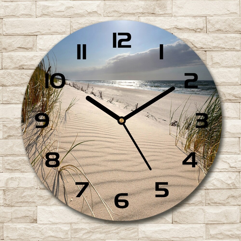 Round wall clock Mrzeżyno beach