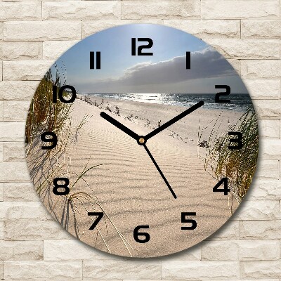 Round wall clock Mrzeżyno beach