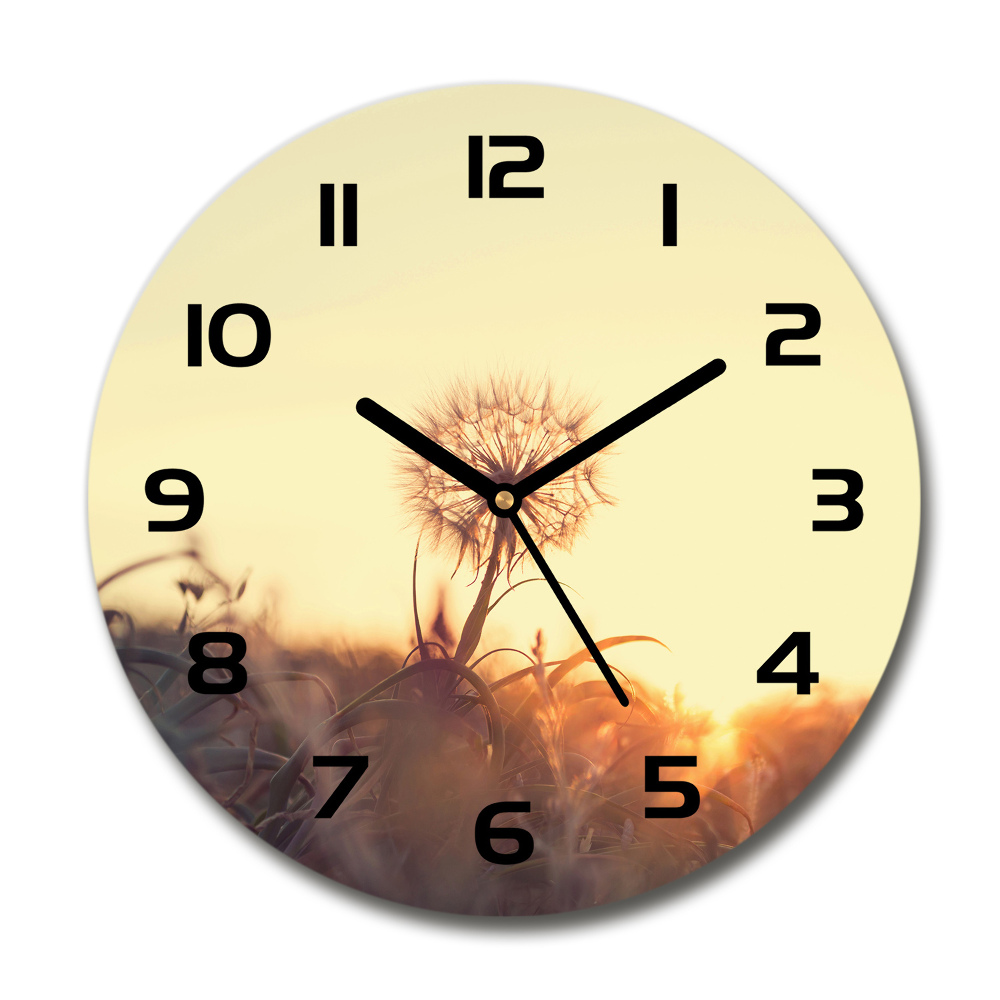 Round wall clock Dandelion