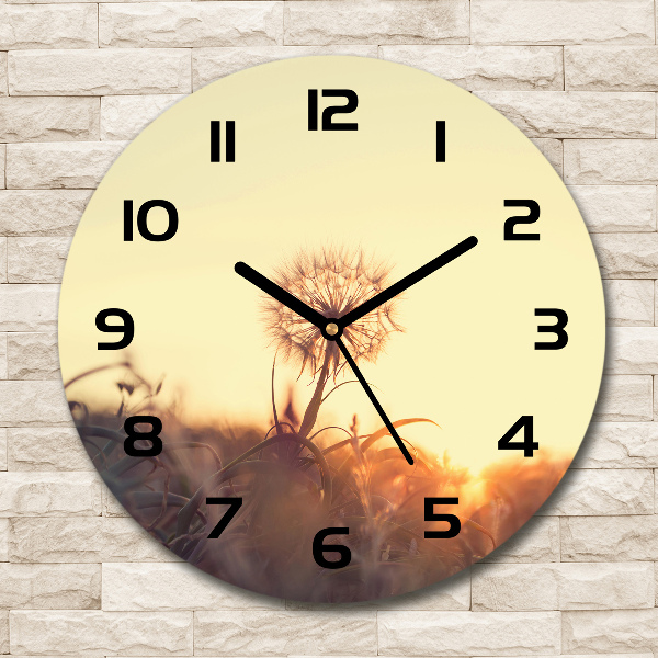 Round wall clock Dandelion