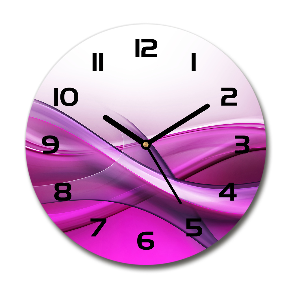 Round wall clock Background waves