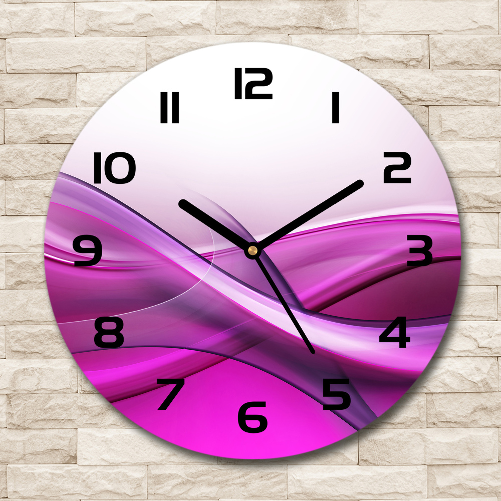 Round wall clock Background waves