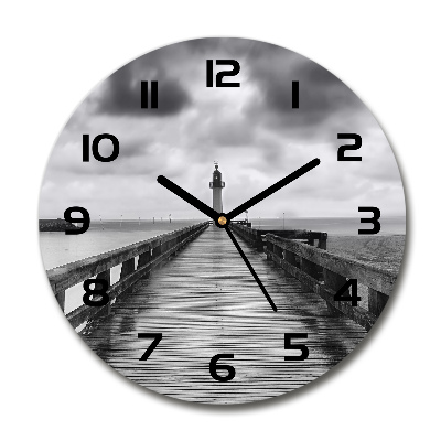 Round wall clock Lighthouse