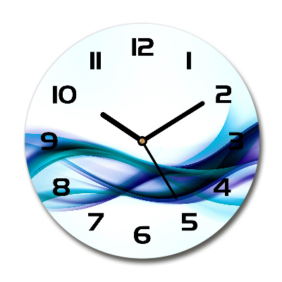 Round wall clock Wave abstraction