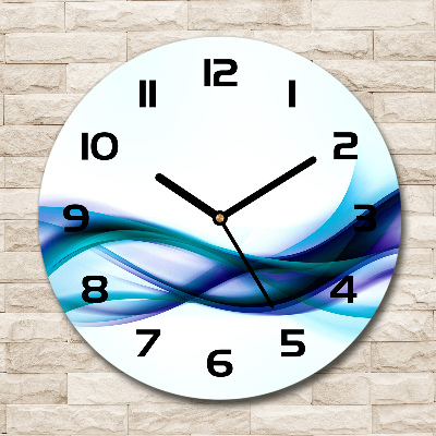 Round wall clock Wave abstraction