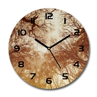 Round wall clock Forest