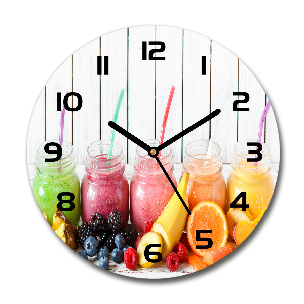 Round wall clock Fruit cocktails