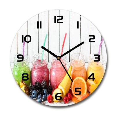 Round wall clock Fruit cocktails