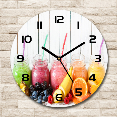 Round wall clock Fruit cocktails