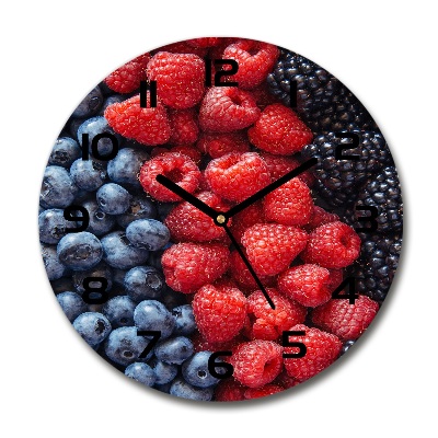 Round wall clock Forest fruits