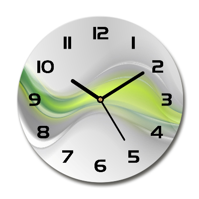 Round wall clock Wave abstraction