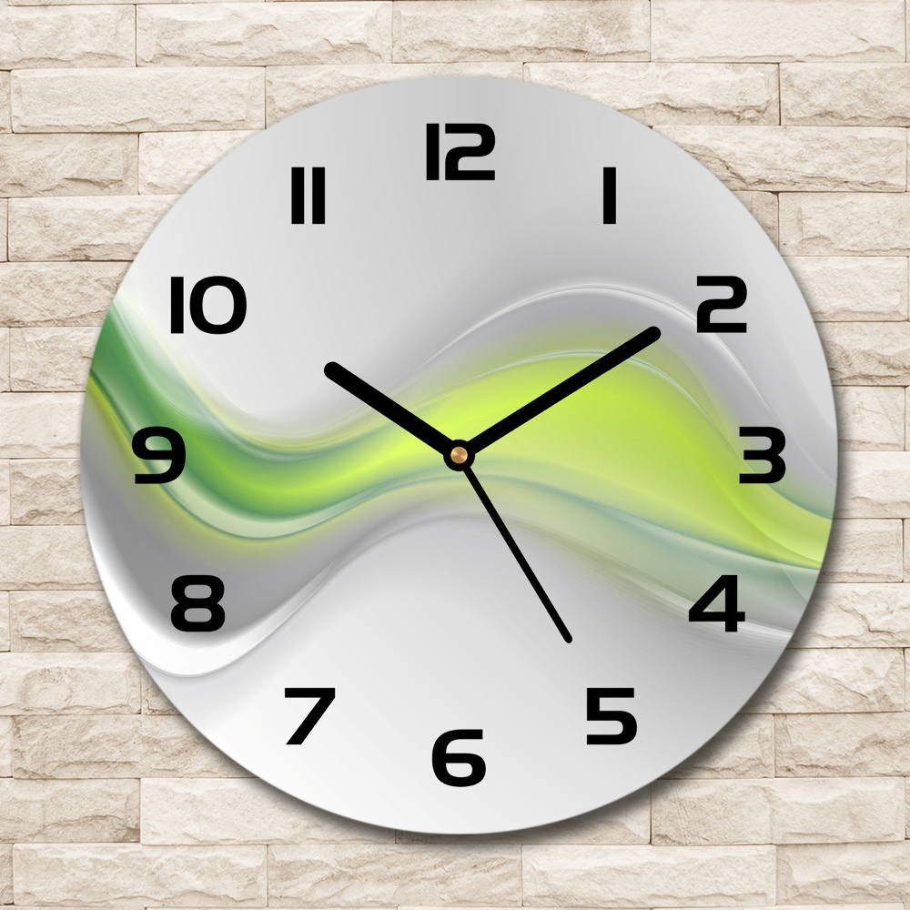 Round wall clock Wave abstraction