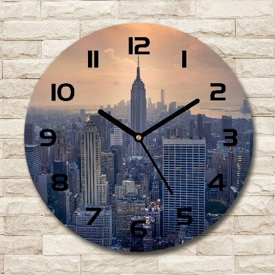 Round wall clock Manhattan New York