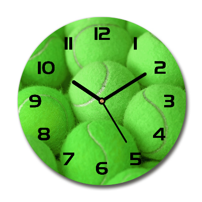 Round wall clock Tennis balls