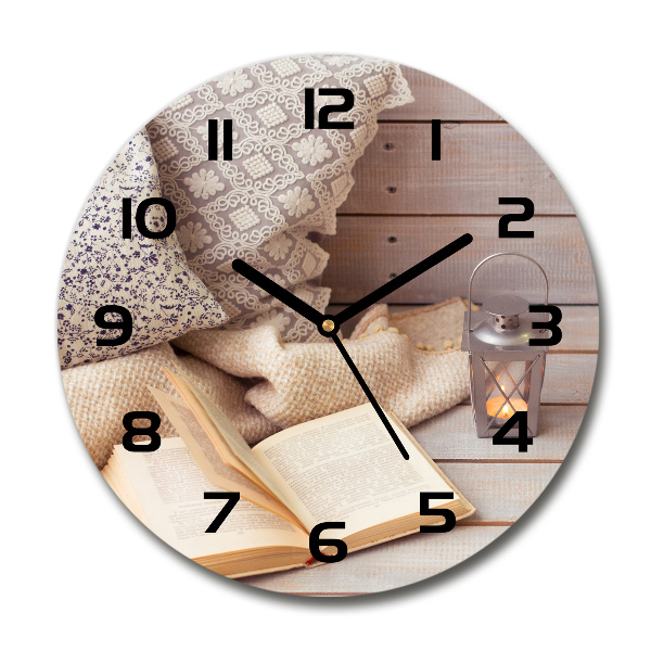 Round wall clock Relax by the book