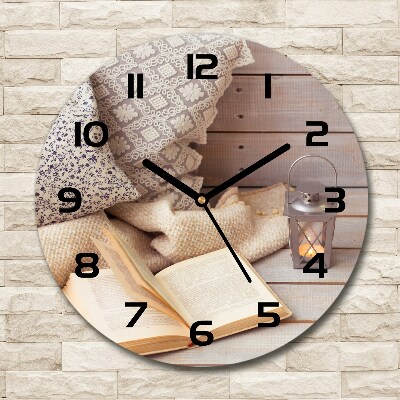 Round wall clock Relax by the book