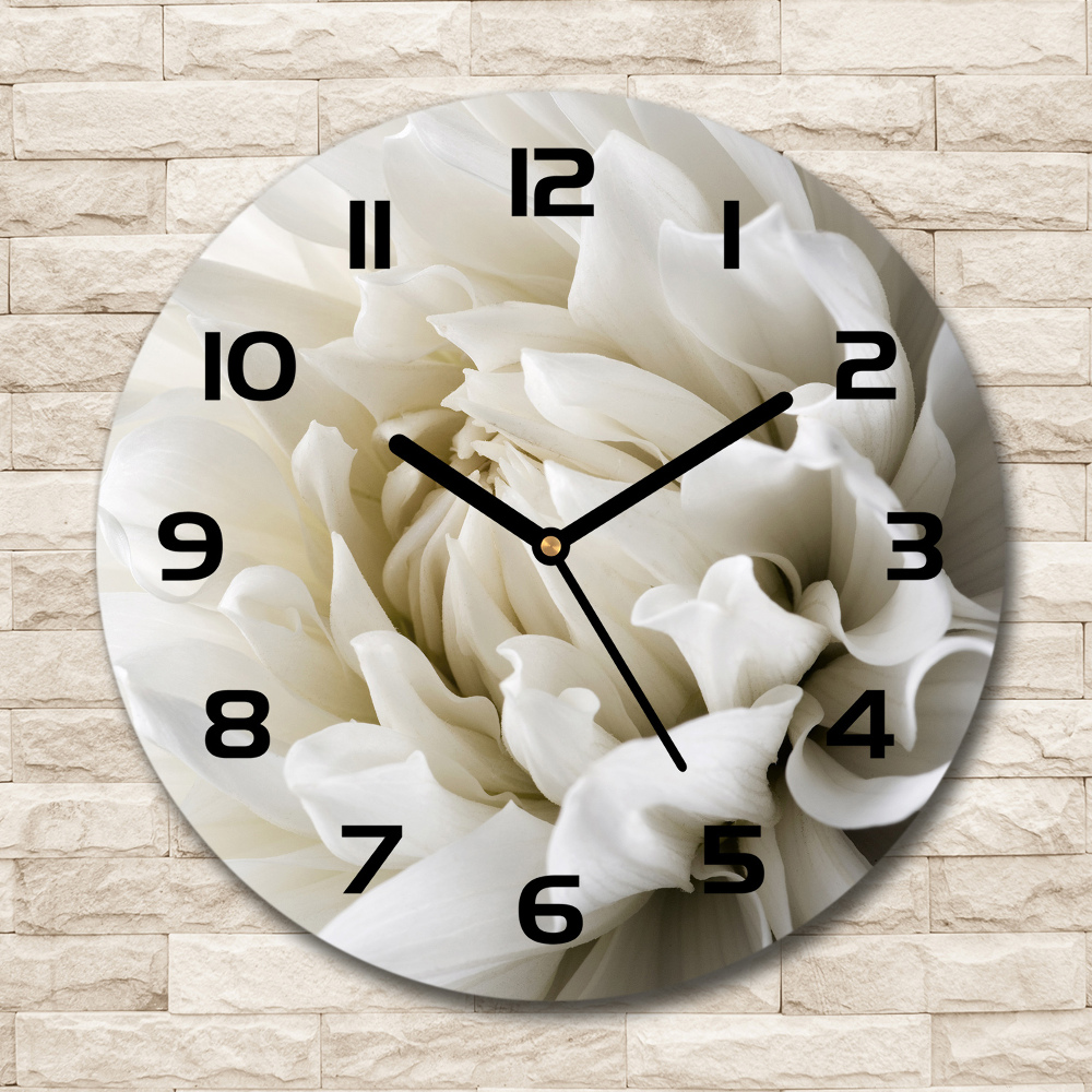 Round wall clock White Dalia