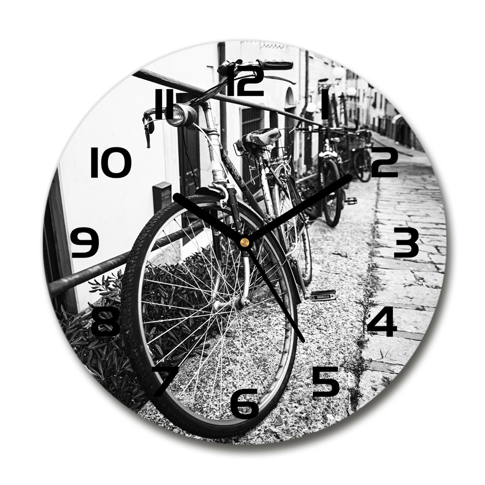 Round clock glass City bikes