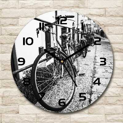 Round clock glass City bikes