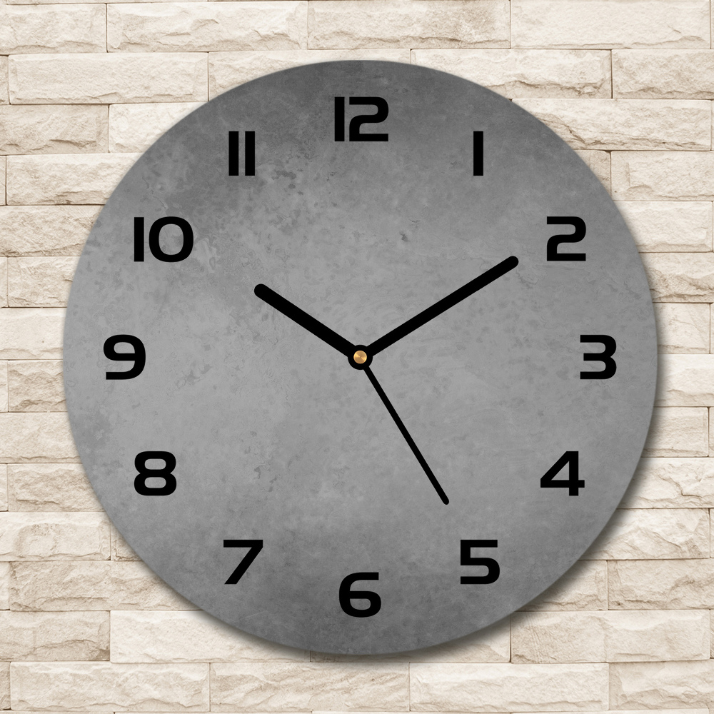 Round wall clock Concrete background