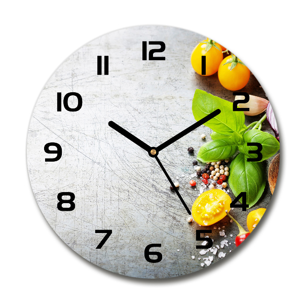 Round wall clock Vegetables