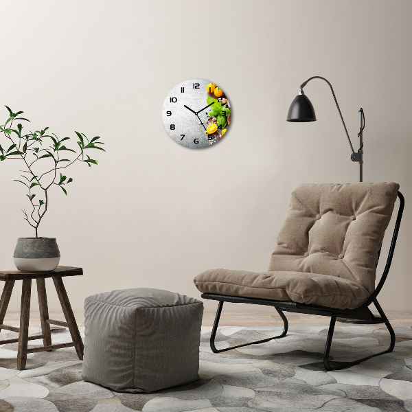 Round wall clock Vegetables