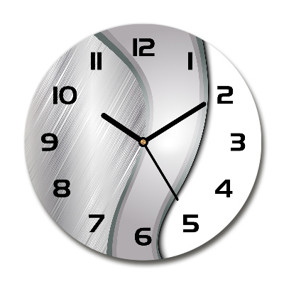 Round wall clock Metal abstraction