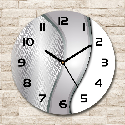 Round wall clock Metal abstraction