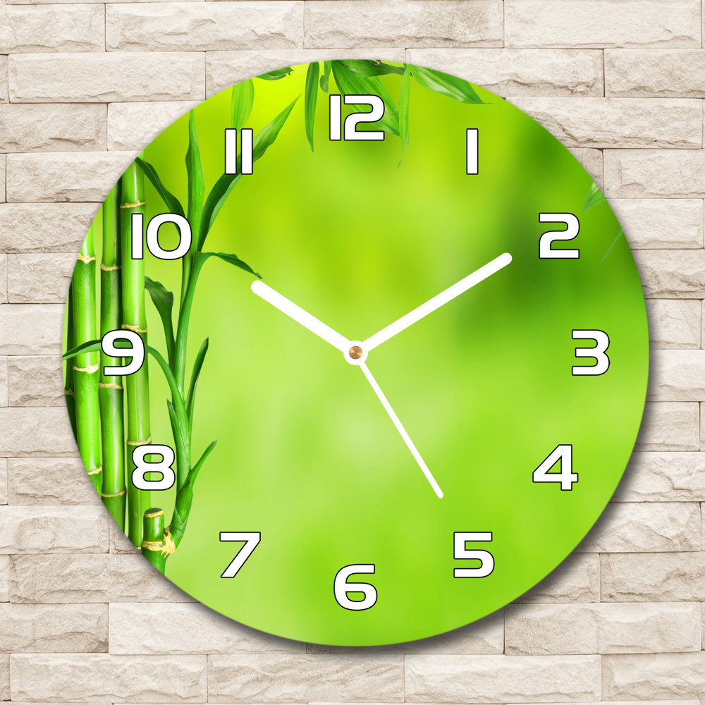 Round wall clock Bamboo