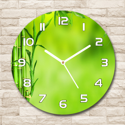 Round wall clock Bamboo