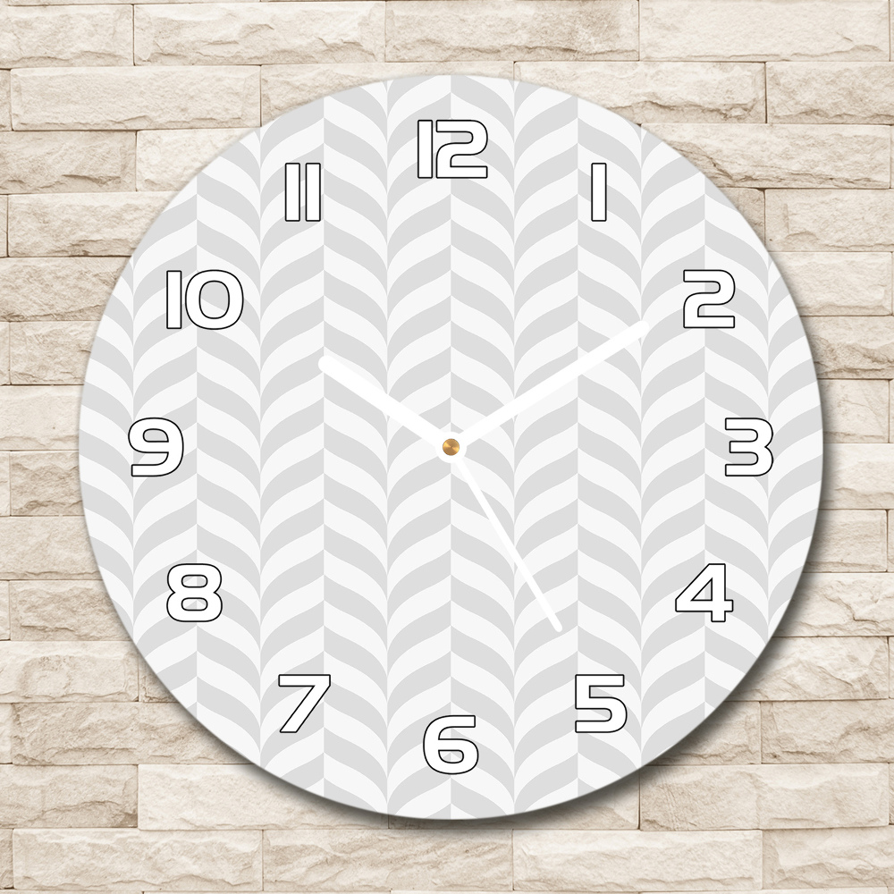 Round wall clock Geometric background