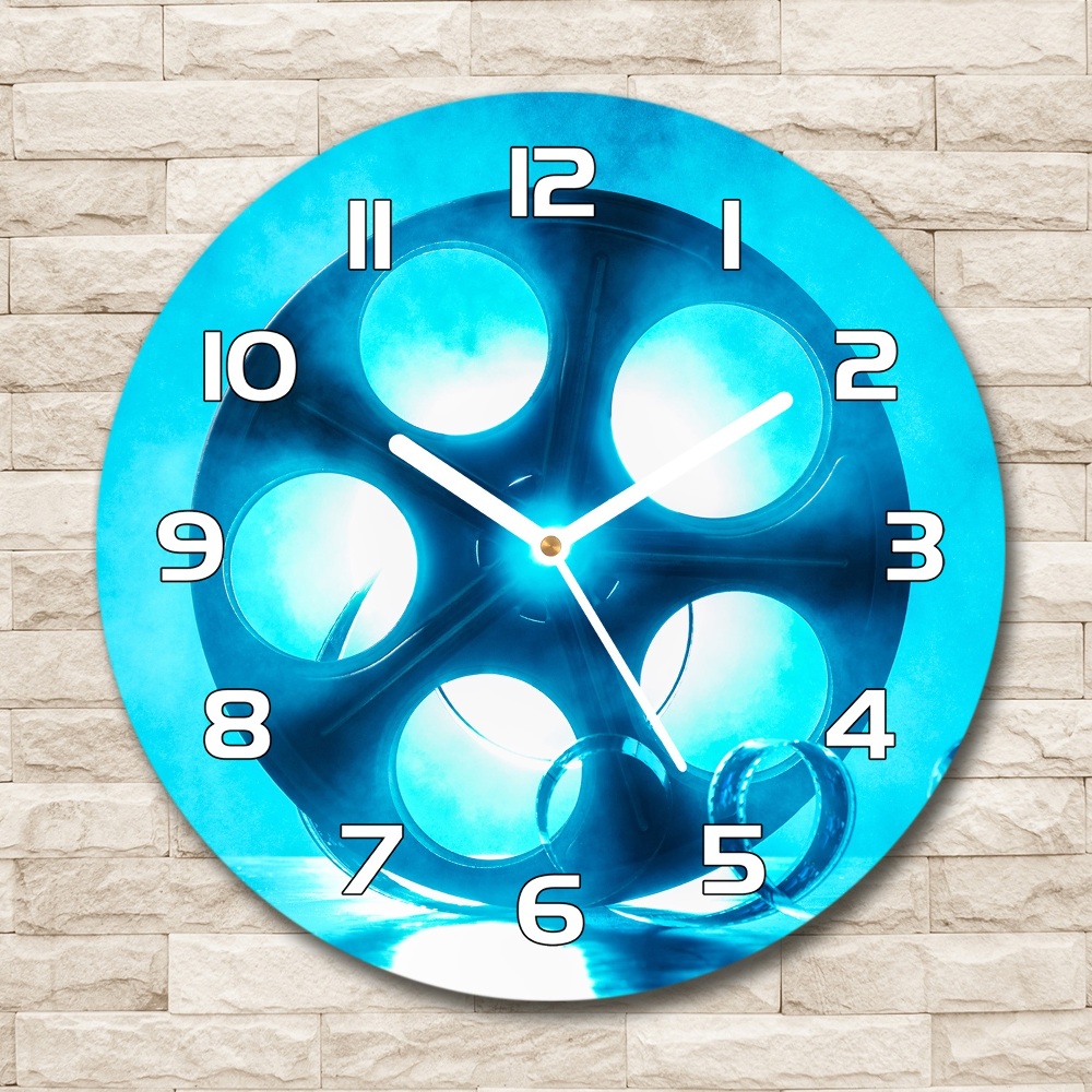 Round wall clock Film roll