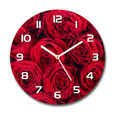 Round wall clock Roses